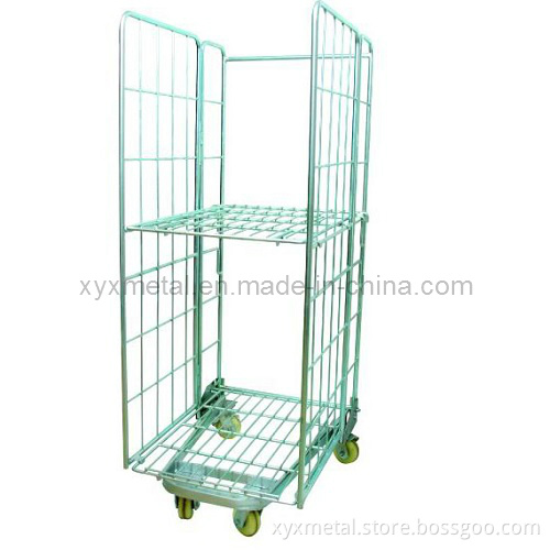 Folding Welded Wire Mesh Roll Cage Pallet Rollcontainer